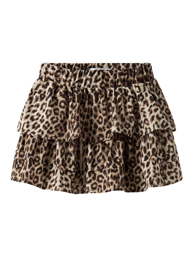 Name It Black Floral Print Ruffle Skirt - Image 3 of 3 Name It Black Floral Print Ruffle Skirt - Image 3 of 3