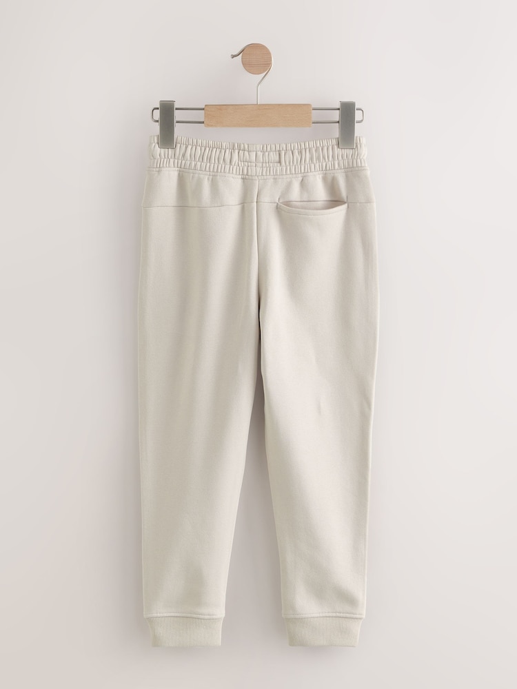 Stone/Grey Zip Pocket Slim Joggers (3-16yrs) - Image 2 of 8 Stone/Grey Zip Pocket Slim Joggers (3-16yrs) - Image 2 of 8