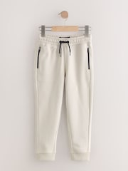 Stone/Grey Zip Pocket Slim Joggers (3-16yrs) - Image 4 of 8