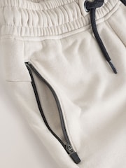Stone/Grey Zip Pocket Slim Joggers (3-16yrs) - Image 6 of 8