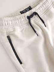 Stone/Grey Zip Pocket Slim Joggers (3-16yrs) - Image 7 of 8