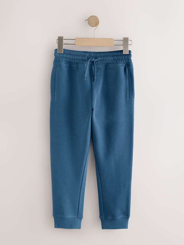 Mid Blue Slim Fit Joggers (3-16yrs) - Image 1 of 4 Mid Blue Slim Fit Joggers (3-16yrs) - Image 1 of 4