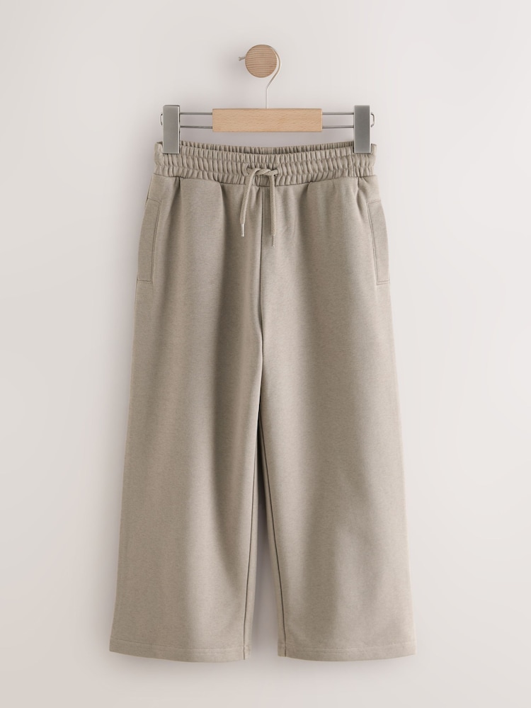 Stone Wide Fit Joggers (3-16yrs) - Image 1 of 3 Stone Wide Fit Joggers (3-16yrs) - Image 1 of 3
