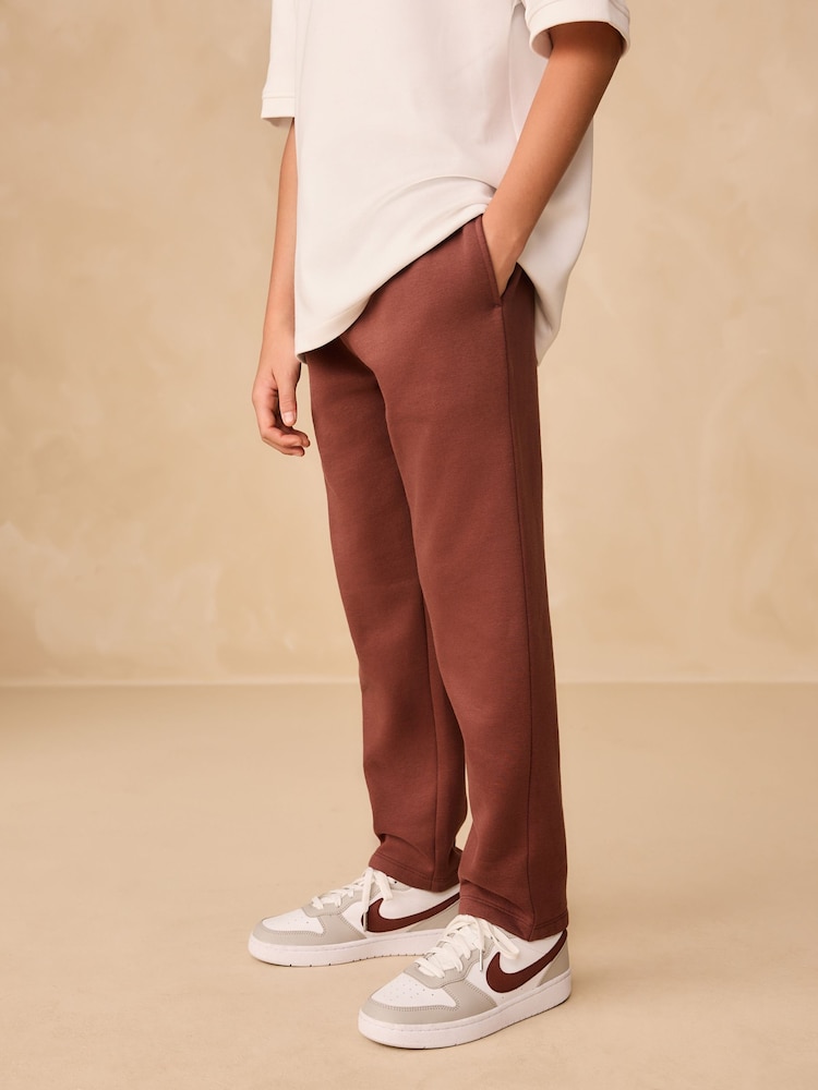 Brown Regular Fit Regular Fit Non Cuff Joggers (3-16yrs) - Image 1 of 7