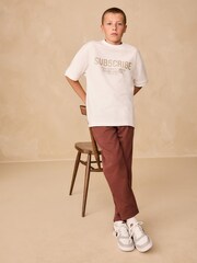 Brown Regular Fit Regular Fit Non Cuff Joggers (3-16yrs) - Image 2 of 7