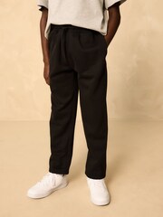 Black Regular Fit Regular Fit Non Cuff Joggers (3-16yrs) - Image 1 of 4