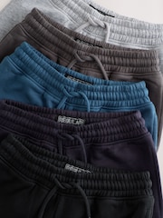 Blue Regular Fit Basic Joggers 5 Pack (3-16yrs) - Image 11 of 12