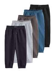Blue Regular Fit Basic Joggers 5 Pack (3-16yrs) - Image 12 of 12