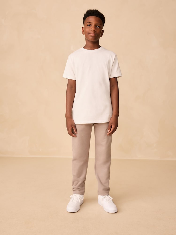 Stone Regular Fit Regular Fit Non Cuff Joggers (3-16yrs) - Image 2 of 7