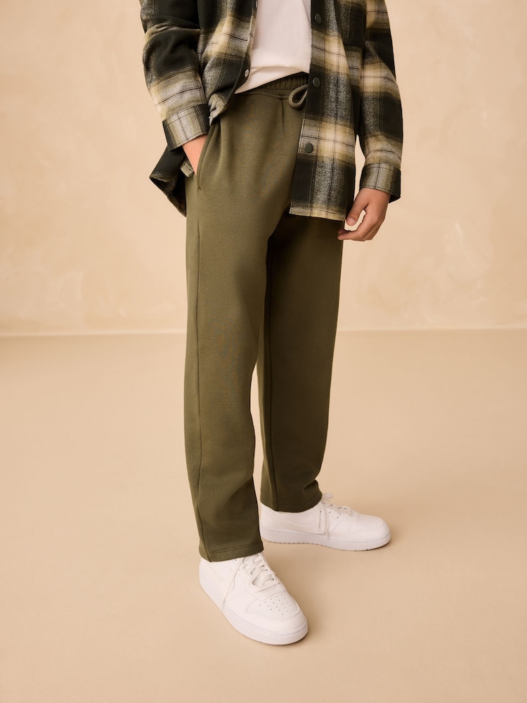 Khaki Green Regular Fit Regular Fit Non Cuff Joggers (3-16yrs) - Image 1 of 7