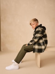 Khaki Green Regular Fit Regular Fit Non Cuff Joggers (3-16yrs) - Image 2 of 7