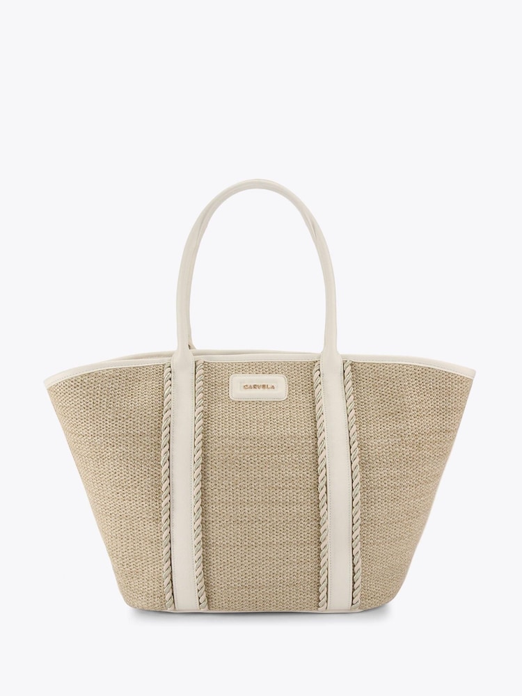 Carvela Cream Sorella Winged Tote Bag - Imagen 1 de 4