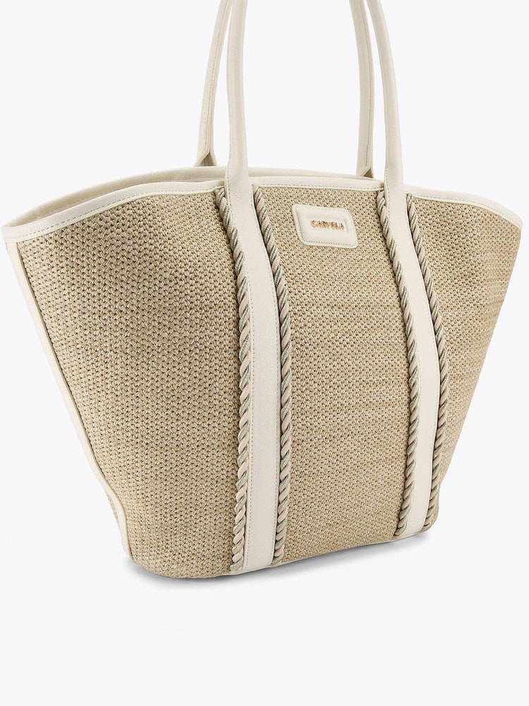Carvela Cream Sorella Winged Tote Bag - Imagen 2 de 4