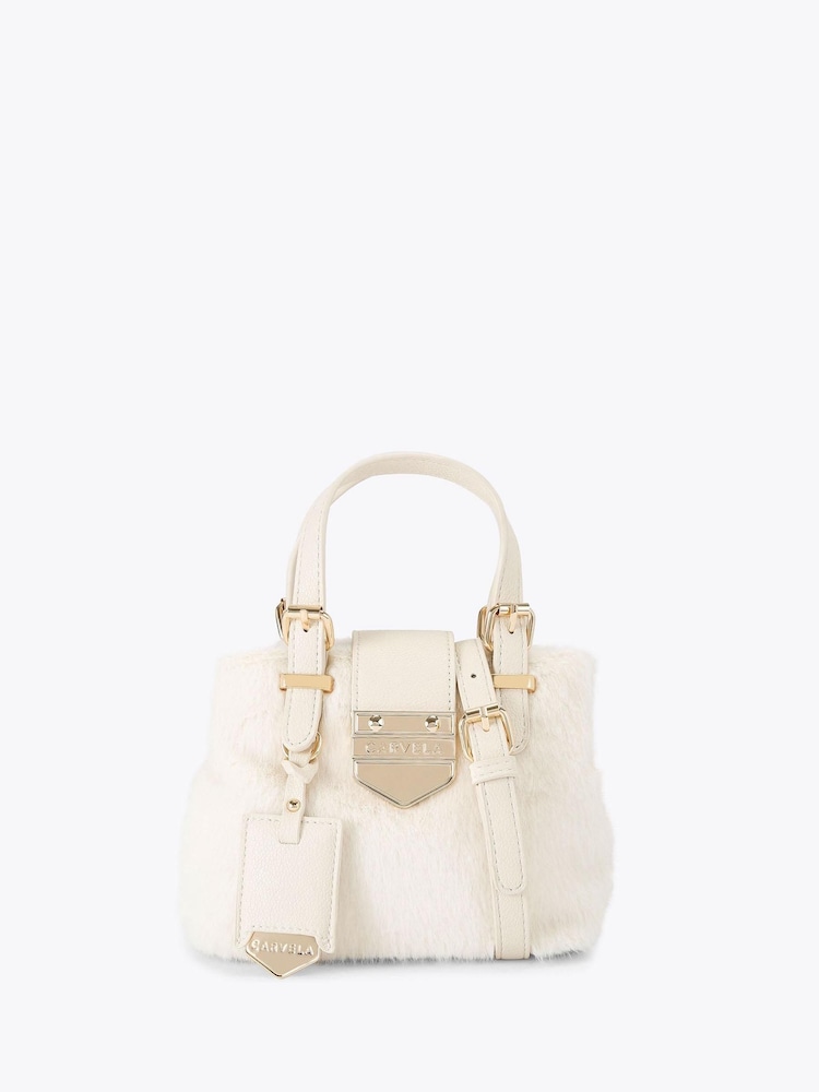 Carvela Maria Micro Faux Fur Bag - Image 1 of 4 Carvela Maria Micro Faux Fur Bag - Image 1 of 4