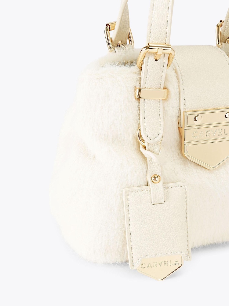 Carvela Maria Micro Faux Fur Bag - Image 4 of 4