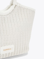 Carvela Pink Sardinia Midi Weave Bag - Image 5 of 5