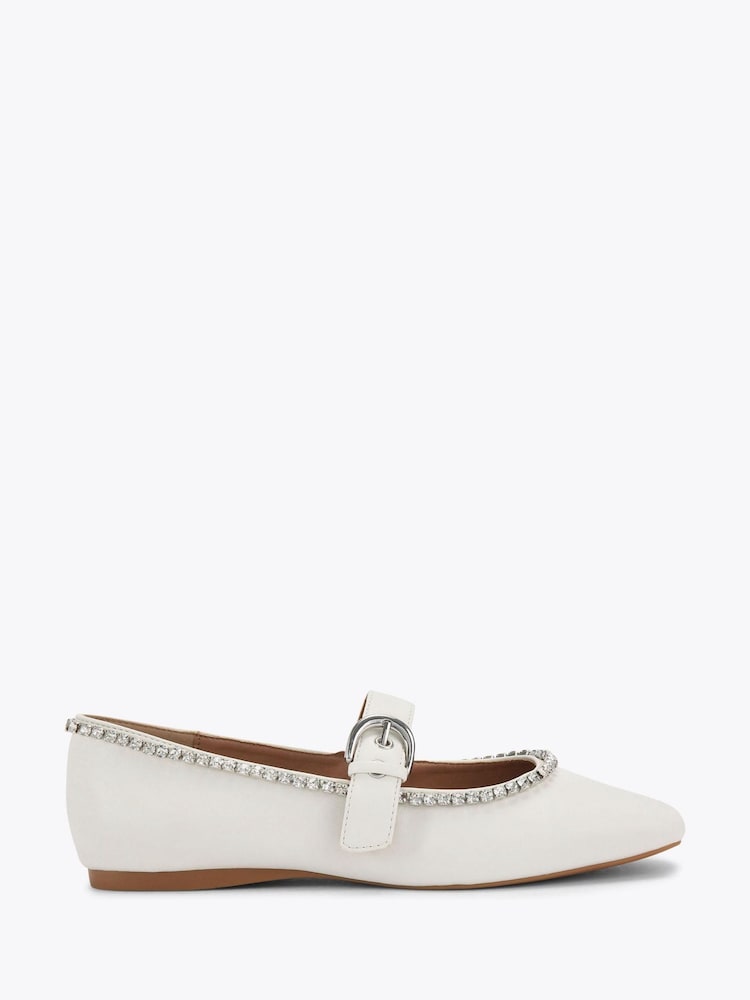 KG Kurt Geiger Cream Nico Gem Pumps - Image 1 of 4