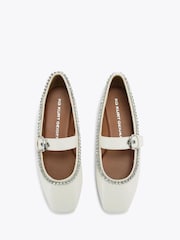 KG Kurt Geiger Cream Nico Gem Pumps - Image 2 of 4