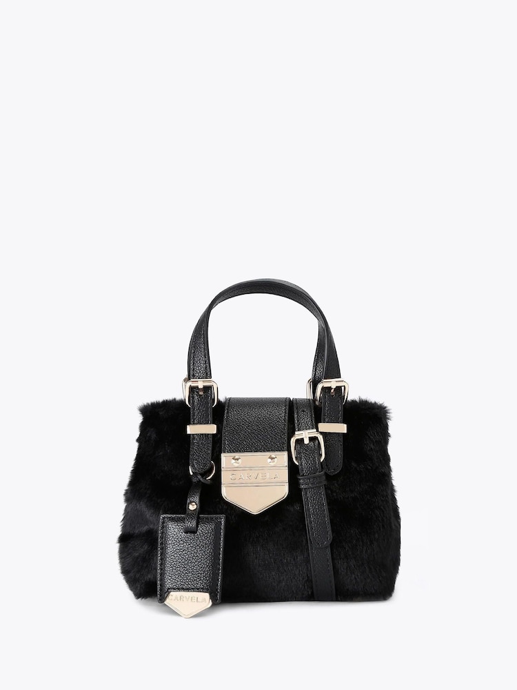 Carvela Maria Micro Faux Fur Bag - Image 1 of 4