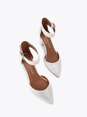 Kurt Geiger London White Burlington Crystal Shoes - Image 2 of 4