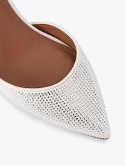 Kurt Geiger London White Burlington Crystal Shoes - Image 3 of 4
