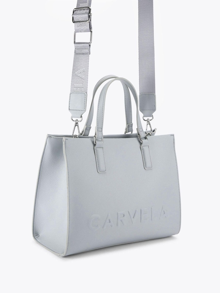Carvela Blue Frame Midi Tote Bag - Image 2 of 4