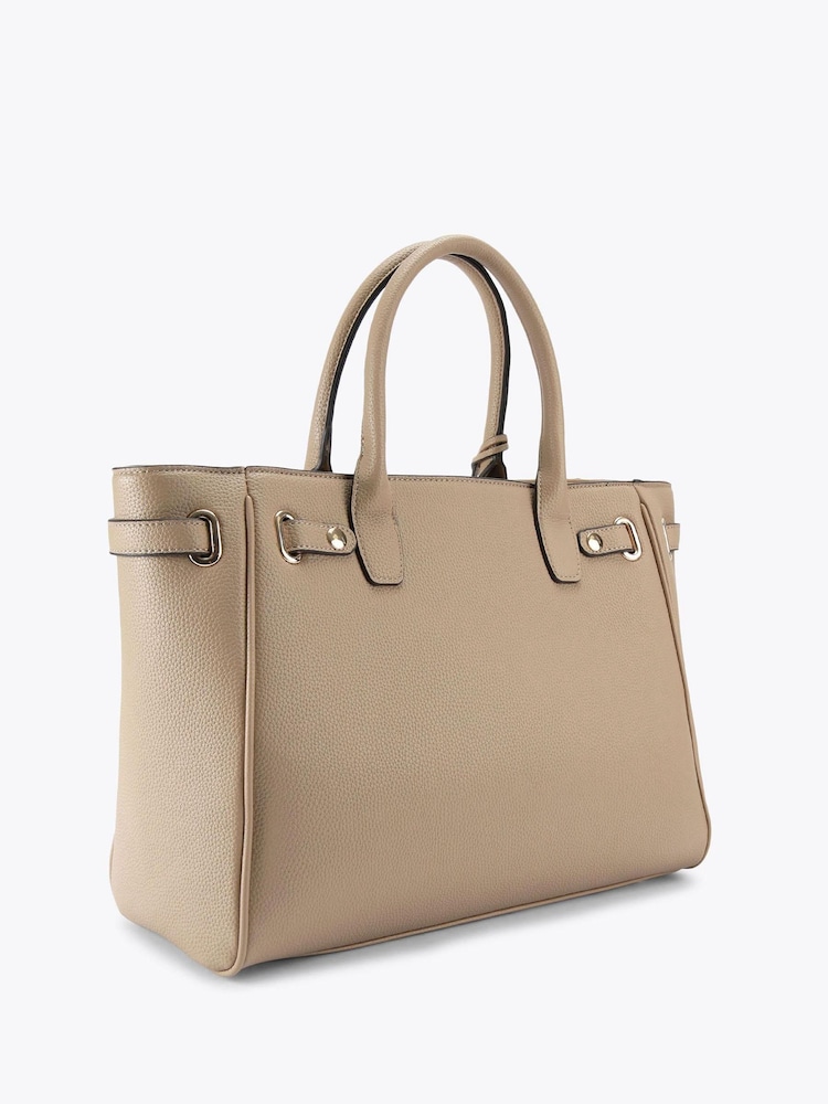pardo - Carvela Bolsa cinto natural violeta Belted Tote - Imagem 2 de 4