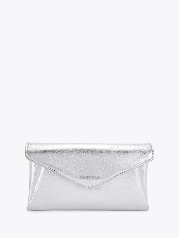 Gris - Bolso de mano tipo sobre Megan de Carvela - Imagen 1 de 1