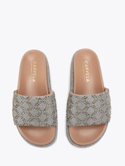 Carvela Grey Bronze Stella Flatform Sandals - Image 2 of 4
