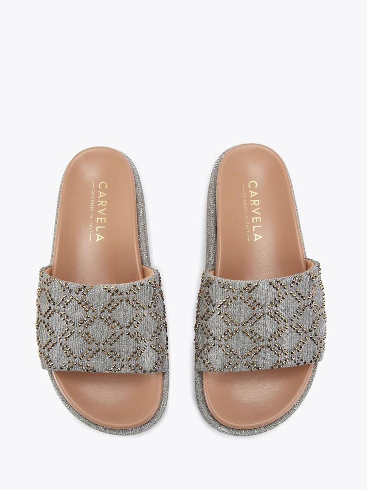 Carvela Grey Bronze Stella Flatform Sandals - Image 2 of 4