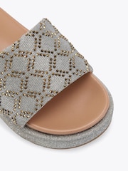 Carvela Grey Bronze Stella Flatform Sandals - Image 3 of 4