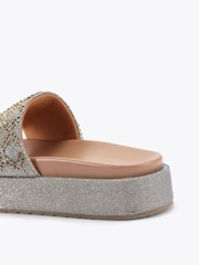 Carvela Grey Bronze Stella Flatform Sandals - Image 4 of 4