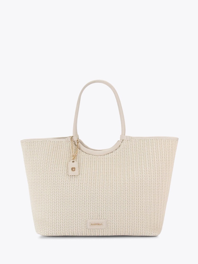 Carvela Cream Sardinia Weave Tote Bag - Image 1 of 4