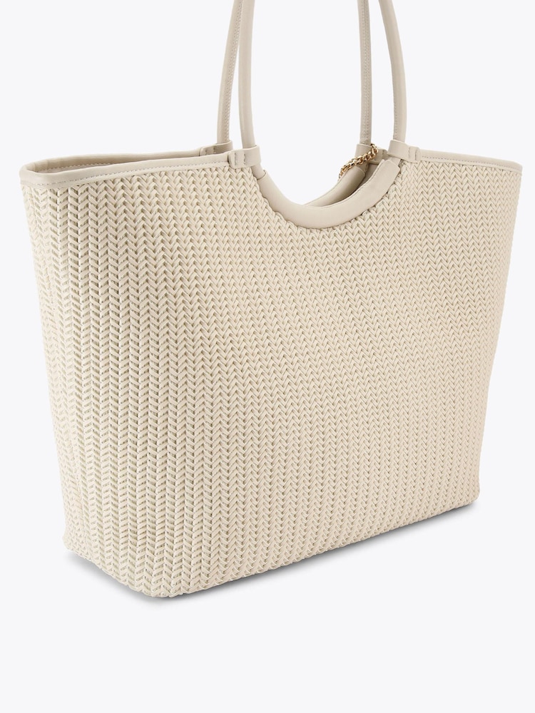 Carvela Cream Sardinia Weave Tote Bag - Image 2 of 4 Carvela Cream Sardinia Weave Tote Bag - Image 2 of 4