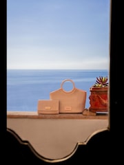 Pink - Carvela Pink Sardinia Weave Clutch Bag - Bild 1 von 5