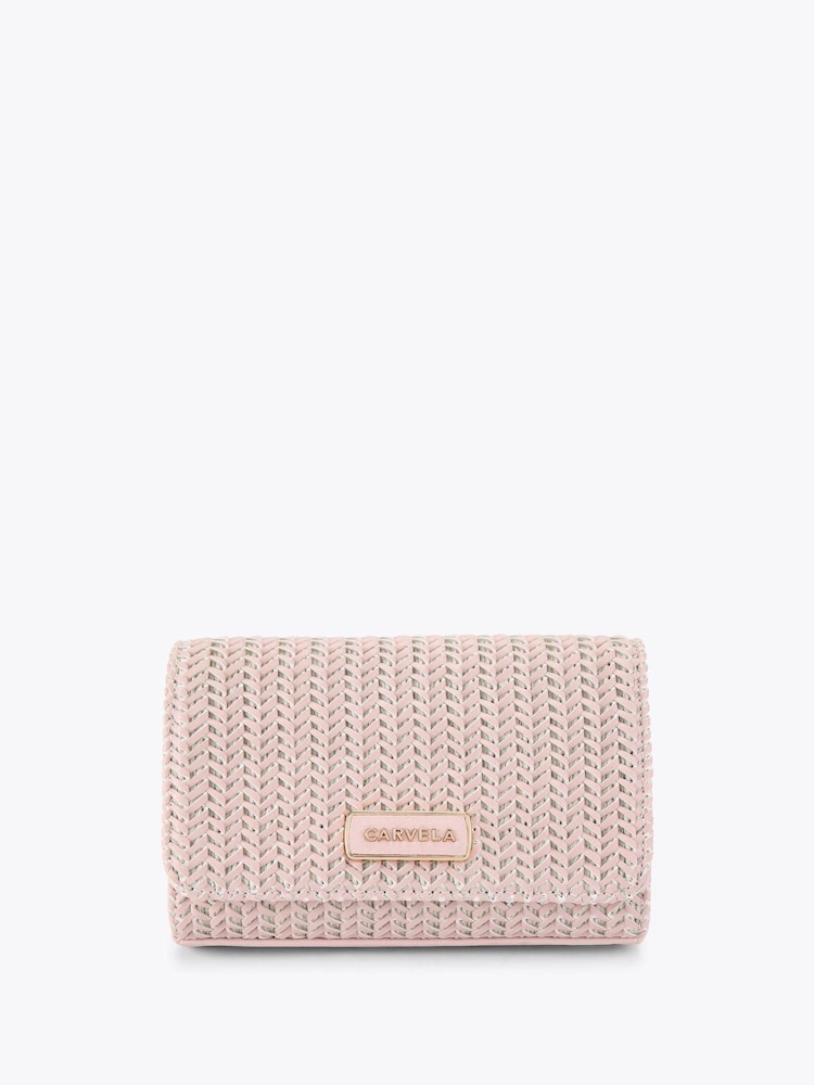 Pink - Carvela Pink Sardinia Weave Clutch Bag - Bild 2 von 5