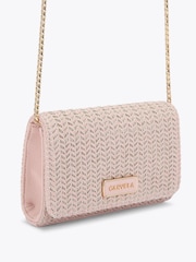 Pink - Carvela Pink Sardinia Weave Clutch Bag - Bild 3 von 5