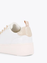 KG Kurt Geiger White Lighter Pearl Trainers - Image 3 of 4