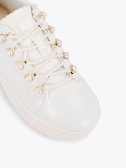 KG Kurt Geiger White Lighter Pearl Trainers - Image 4 of 4