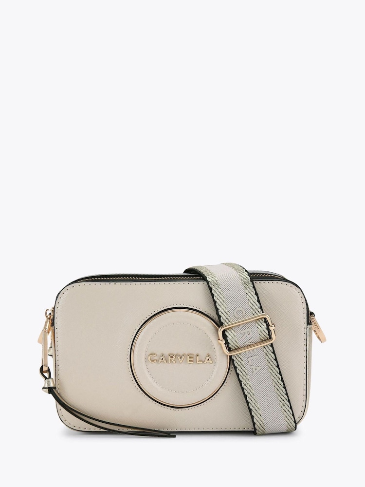 Carvela Cream Roma Circle Camera Bag - Image 1 of 4