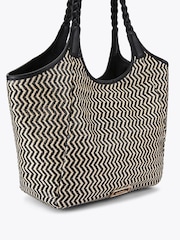 Carvela Capri Weave Black Tote Bag - Image 2 of 3