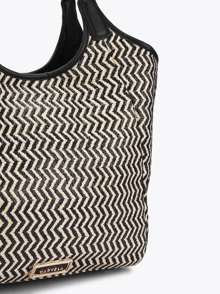 Carvela Capri Weave Black Tote Bag - Image 3 of 3
