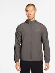 Steingrau - Nike Dri-FIT Form Training Kapuzenjacke - Bild 1 von 3