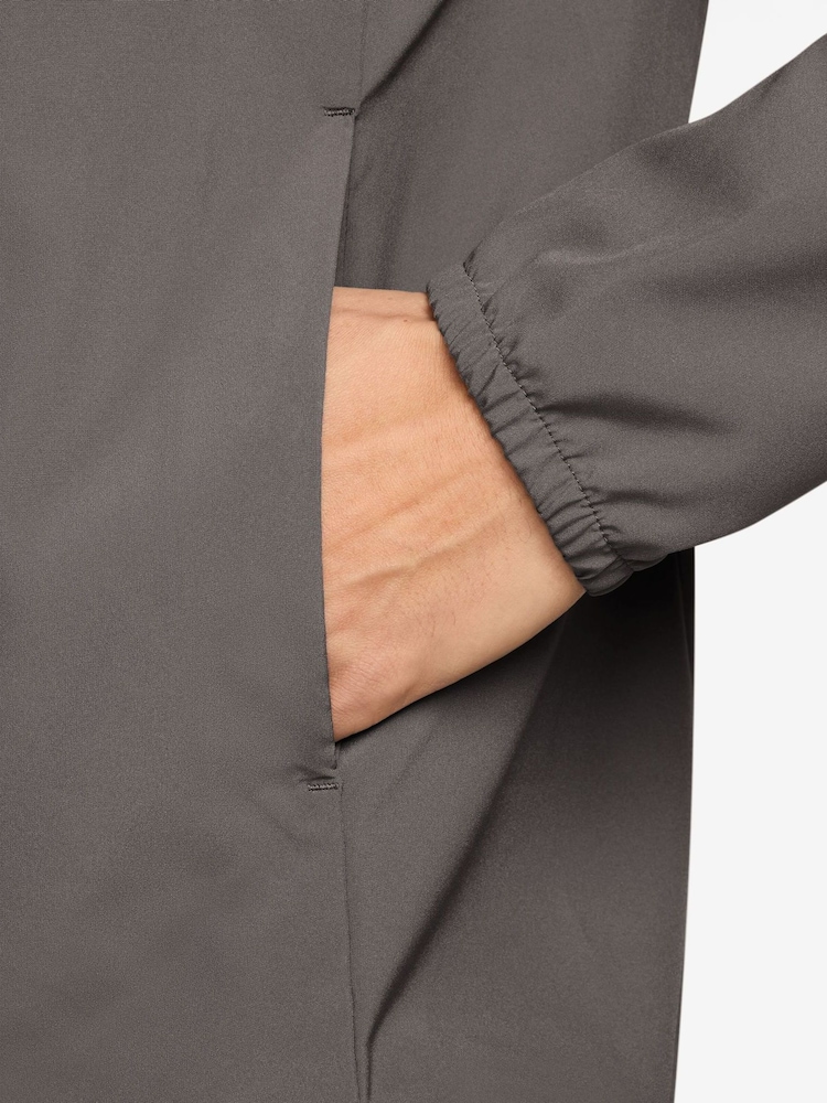 Nike Grey Stone Dri-FIT Form Hooded Training Jacket - Image 3 of 3 Nike Grey Stone Dri-FIT Form Hooded Training Jacket - Image 3 of 3