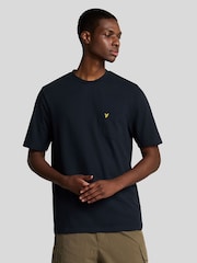 Lyle & Scott Blue Plain Pique Pocket T-Shirt - Image 1 of 5
