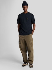 Lyle & Scott Blue Plain Pique Pocket T-Shirt - Image 2 of 5