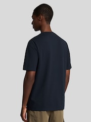 Lyle & Scott Blue Plain Pique Pocket T-Shirt - Image 3 of 5
