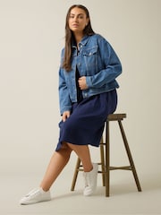 Evans Blue Premium Stretch Denim Jacket - Image 3 of 5