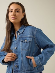 Evans Blue Premium Stretch Denim Jacket - Image 4 of 5