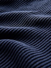 The Set Navy 2 Pack Soft Rib Crew Neck Sweatshirt and Cuffed Joggers Lounge Set - Image 13 of 13